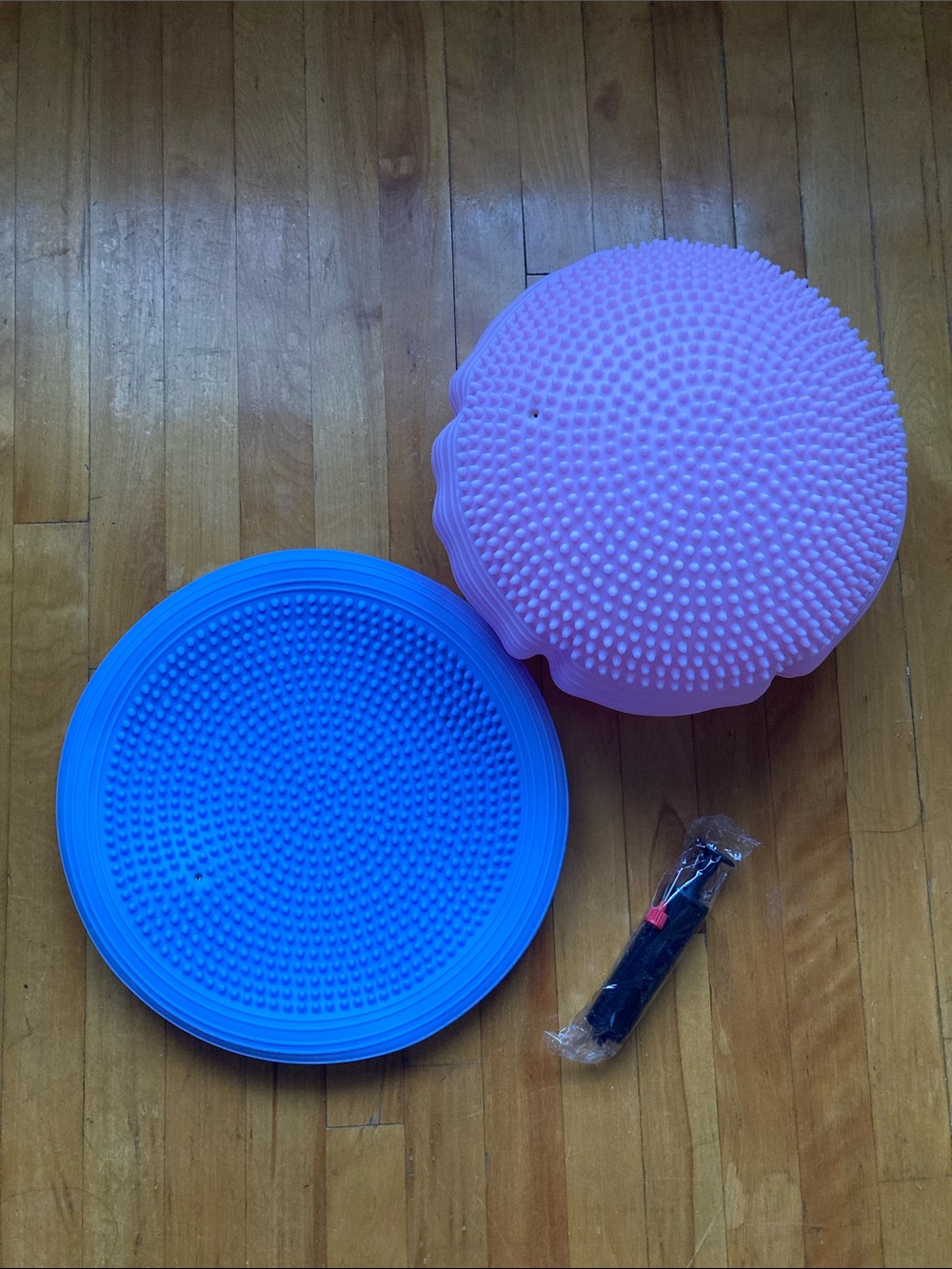 Pink and Blue Sensory Balance Discs for Seating